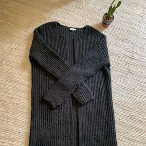 Gap long wool blend cardigan S